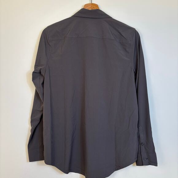 Eddie Bauer Gray Button Down Shirt for Women - Picture 3 of 11